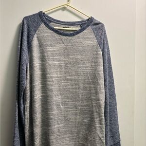 Arizona Jean Company Navy and Light Gray Tee